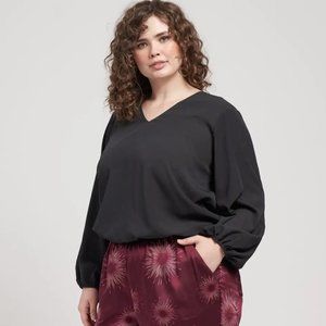 EUC Universal Standard Occasion Stretch Crepe Blouson Top (Sz S)